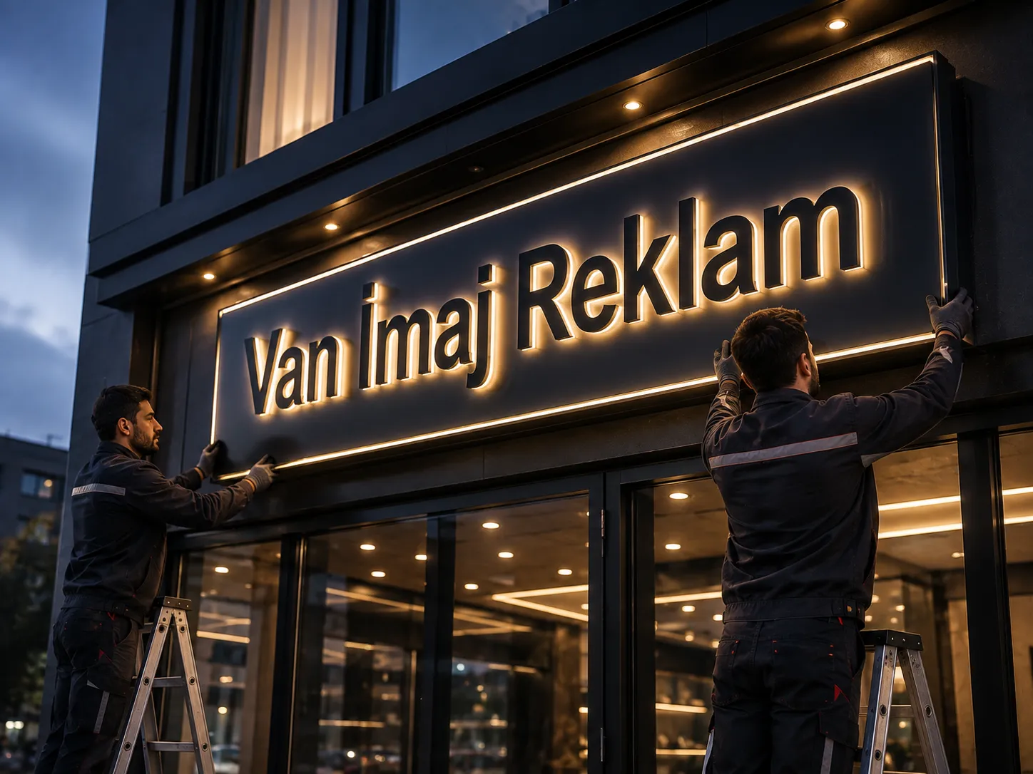 Van Işıklı Tabela